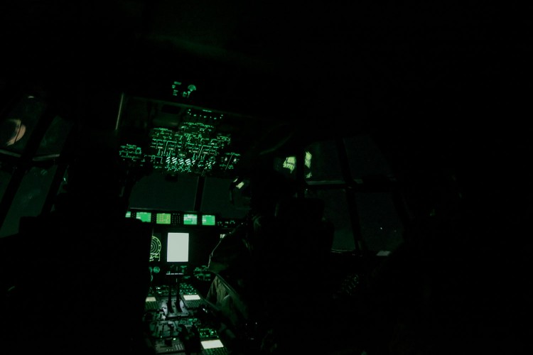 The Aircrew of the RAF Hercules aircraft over northern Iraq