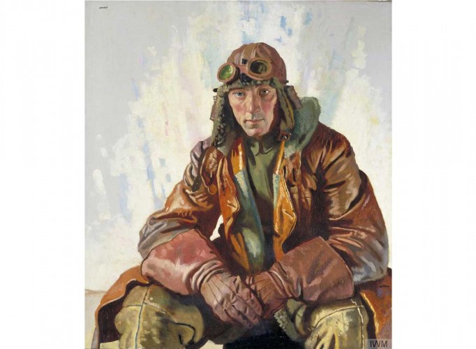 The NCO Pilot(Flight Sergeant W G Bennett) by William Orpen.
Copyright Imperial War Museum