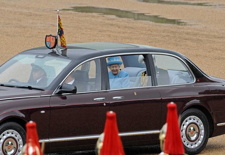 Her Majesty The Queen presented the Household Cavalry with new Standards today. 