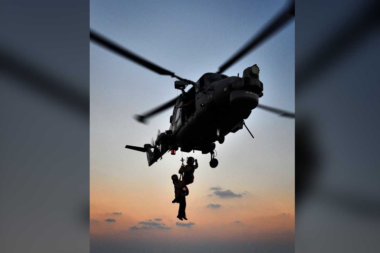 The Royal Navy Photographer of the Year 2014 - Awarded to the best portfolio of four photographs of Service-related subjects submitted by an individual.  Winner: Leading Airman (Photographer) Alex Knott