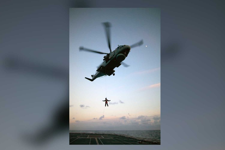 The RN Amateur Maritime Image Award - Awarded to an individual for the best Maritime photograph of a ship, submarine or aircraft.  Winner: Chief Petty Officer Michael Weir