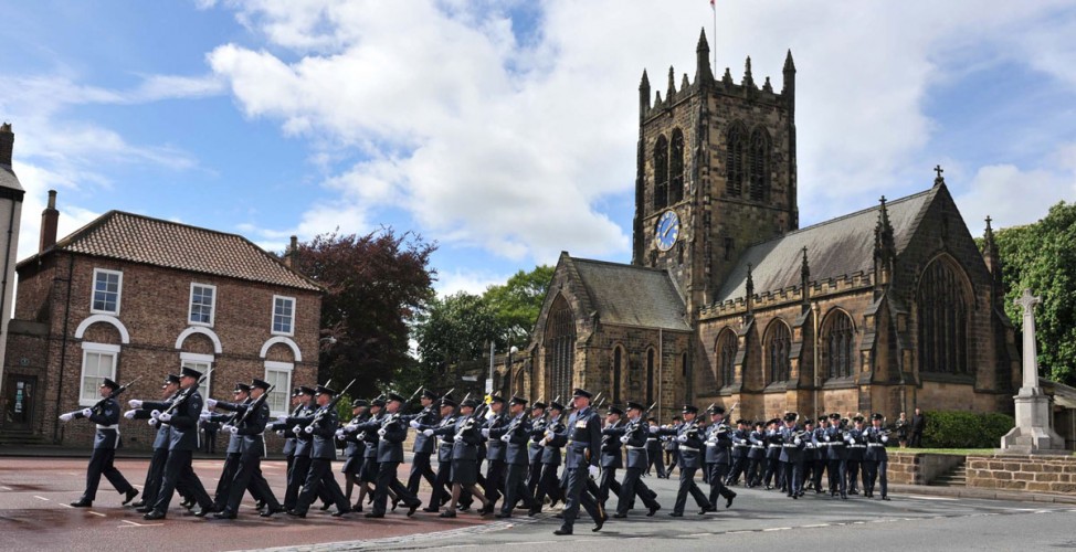 RAF Leeming Personnel Step Into the Sunshine