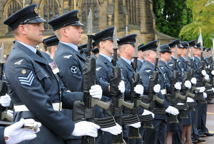 RAF Leeming Personnel Step Into the Sunshine