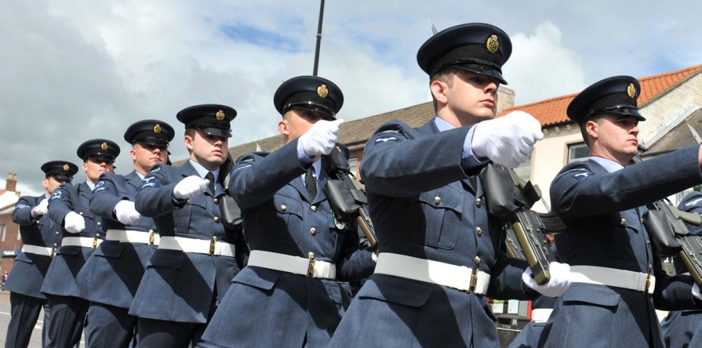 RAF Leeming Personnel Step Into the Sunshine