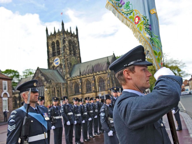 RAF Leeming Personnel Step Into the Sunshine