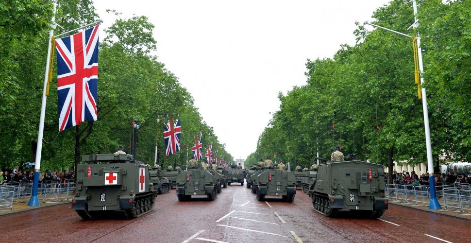 Her Majesty The Queen presented the Household Cavalry with new Standards today. 