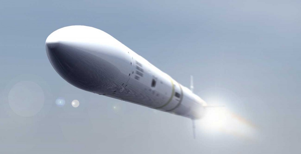 Computer Generated Image of MBDA's CAMM (Common Anti-Air Modular Missile).
