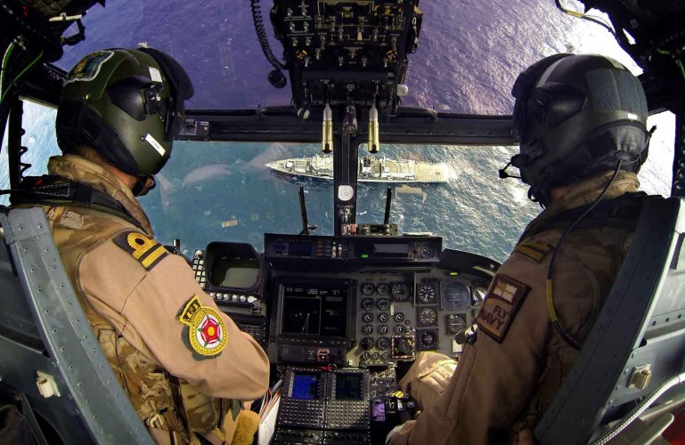 The Royal Navy Photographer of the Year 2014 - Awarded to the best portfolio of four photographs of Service-related subjects submitted by an individual.  Winner: Leading Airman (Photographer) Alex Knott