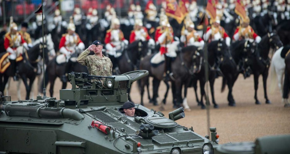 Her Majesty The Queen presented the Household Cavalry with new Standards today. 