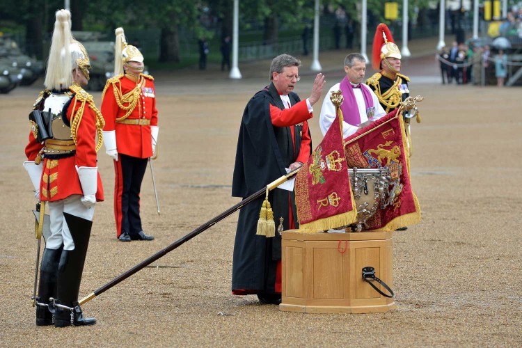Her Majesty The Queen presented the Household Cavalry with new Standards today. 