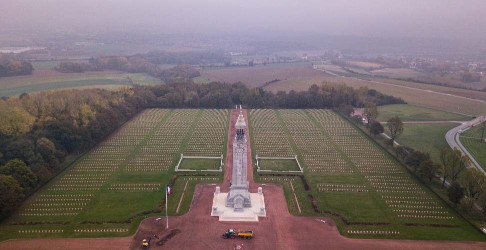 Aerial Pictures Reveal Landscape Still Scarred By WW1