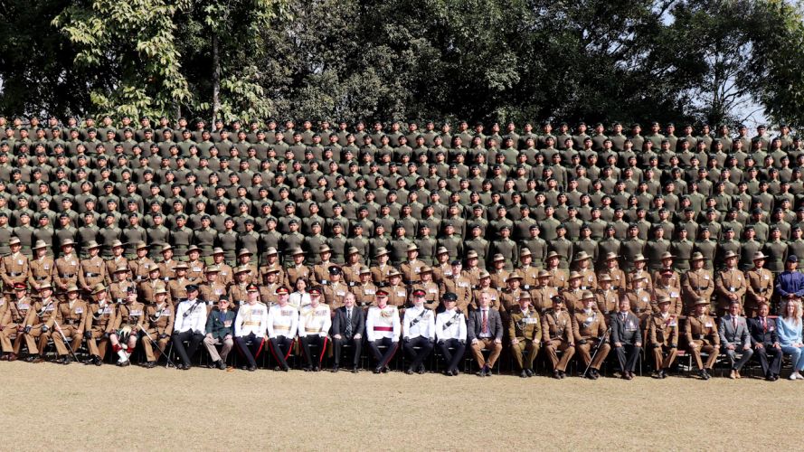 Over 300 Gurkha recruits swore allegiance to the King during their attestation parade in Nepal.