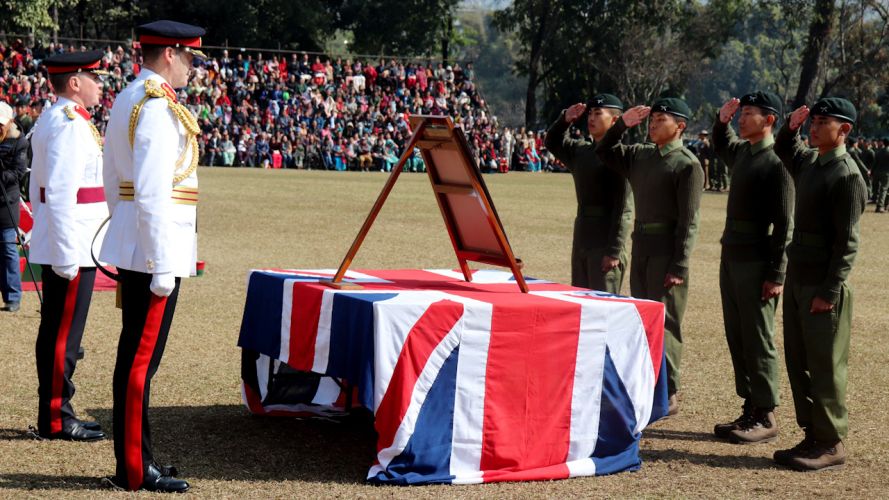 Over 300 Gurkha recruits swore allegiance to the King during their attestation parade in Nepal.