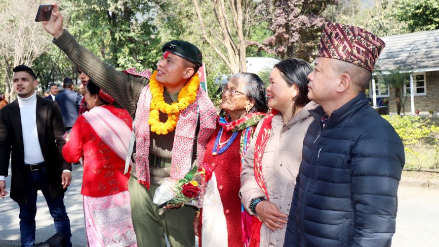 Over 300 Gurkha recruits swore allegiance to the King during their attestation parade in Nepal.