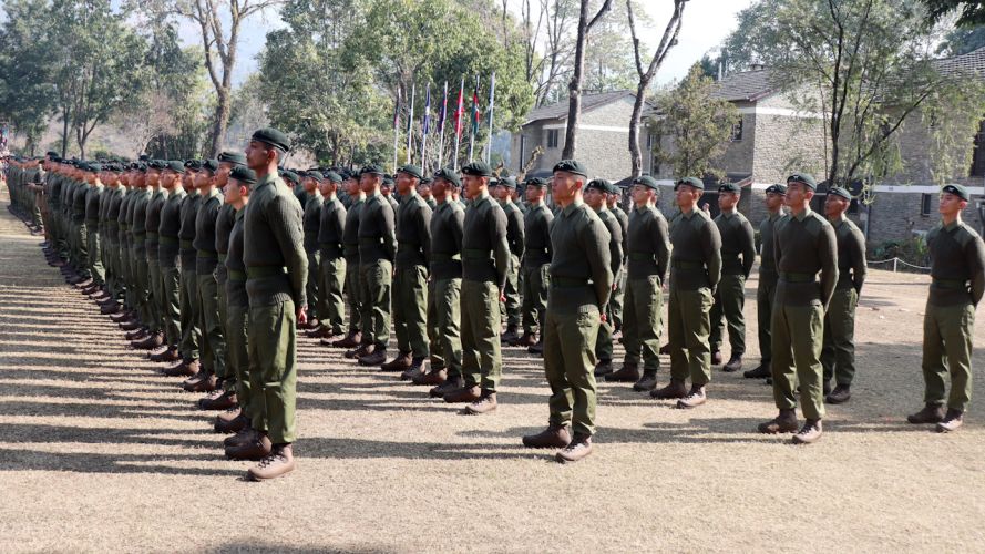 Over 300 Gurkha recruits swore allegiance to the King during their attestation parade in Nepal.