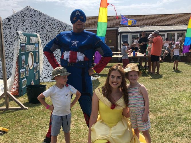 Captain America and Belle at RAF Odiham