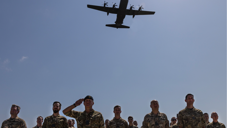 Hercules C-130J final sortie out of RAF Akrotiri