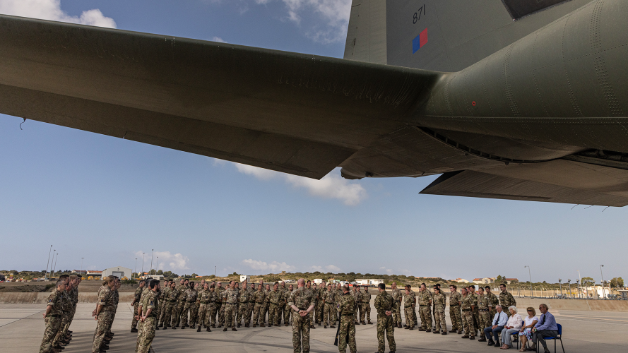 Hercules C-130J final sortie out of RAF Akrotiri