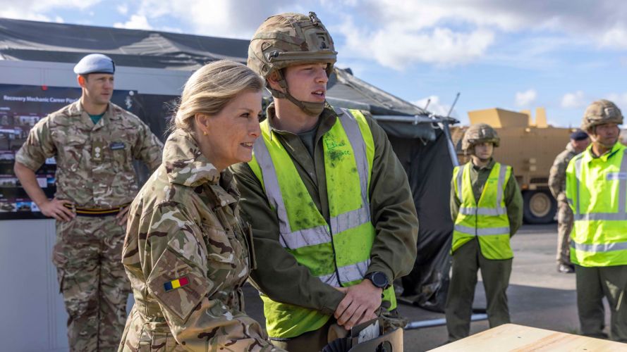 HRH The Countess Of Wessex visits MOD Lyneham as Colonel-in-Chief of the-Corps of REME 3 CREDIT Crown Copyright