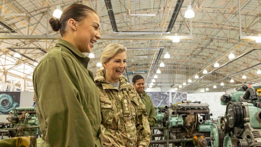 HRH The Countess Of Wessex visits MOD Lyneham as Colonel-in-Chief of the-Corps of REME 4 CREDIT Crown Copyright