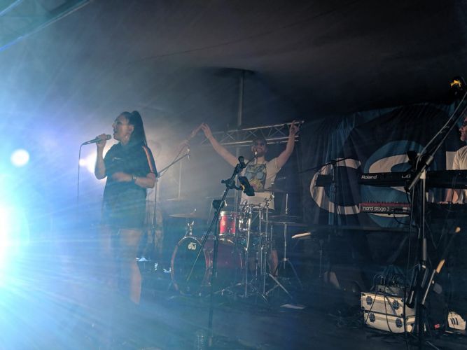 Rock The 90s on stage for CSE at RAF Marham