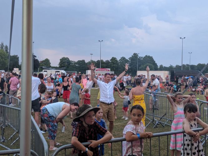 Rock The 90s on stage for CSE at RAF Marham