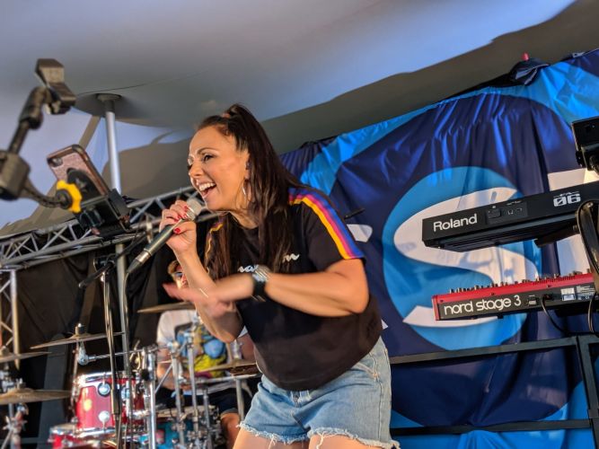 Rock The 90s on stage for CSE at RAF Marham
