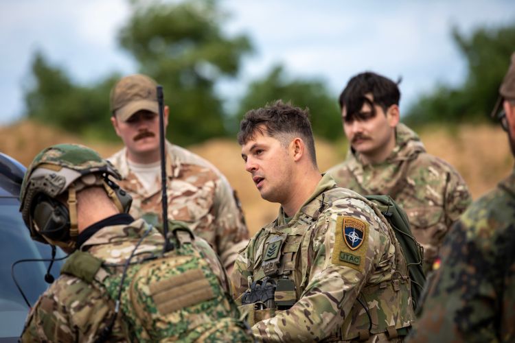 The Royal Lancers partnered up with 3rd Regiment Royal Horse Artillery for Exercise Furious Wolf in August 2023 CREDIT Nato