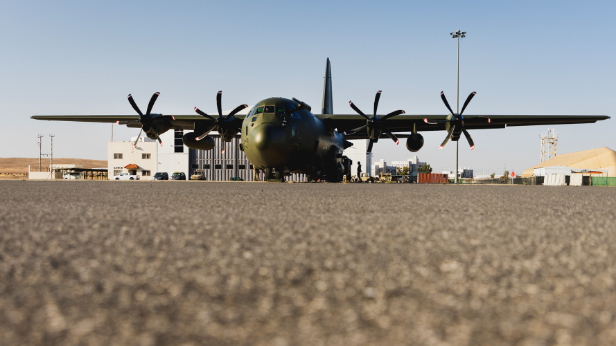 Hercules C-130J final sortie out of RAF Akrotiri