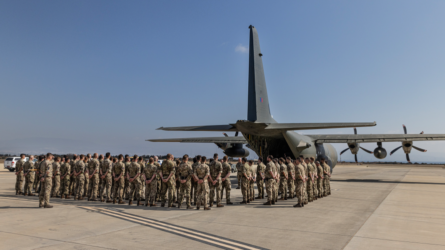 Hercules C-130J final sortie out of RAF Akrotiri