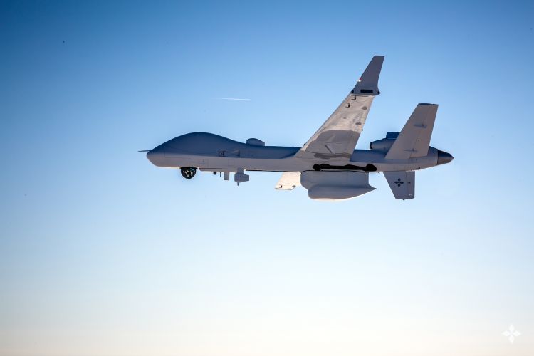 pre-production example of UK’s new Protector aircraft has taken to the UK skies as part of preparations for the arrival of Protector to RAF Waddington 09092021 CREDIT MOD