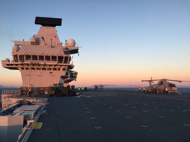 HMS Queen Elizabeth Arrives in Gibraltar