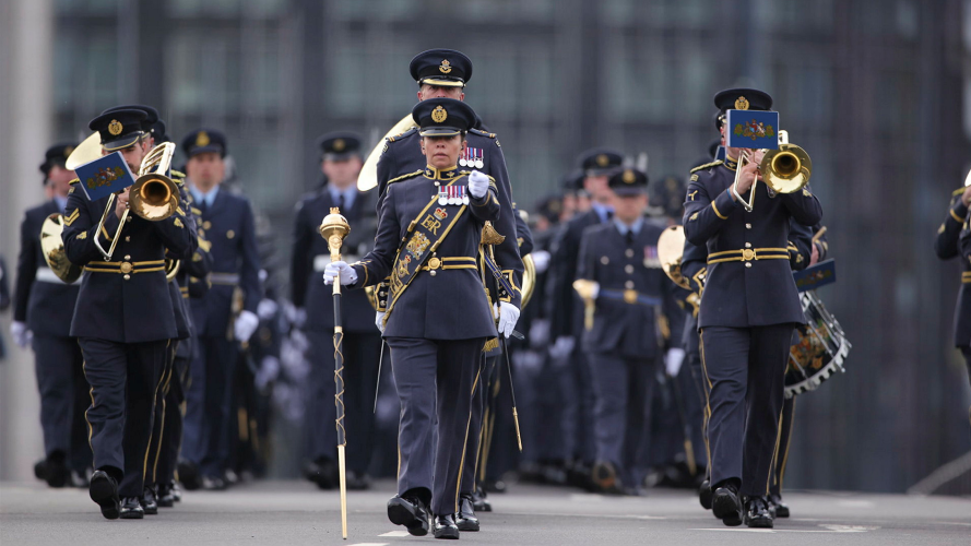 The majority of Armed Forces personnel participating in the Coronation procession travelled to London via train overnight, arriving at Waterloo Station