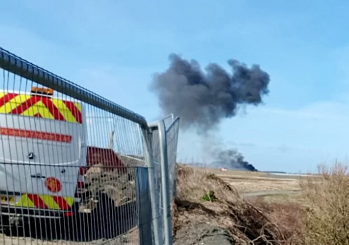 Red Arrows Crash [Pic: Deno James]