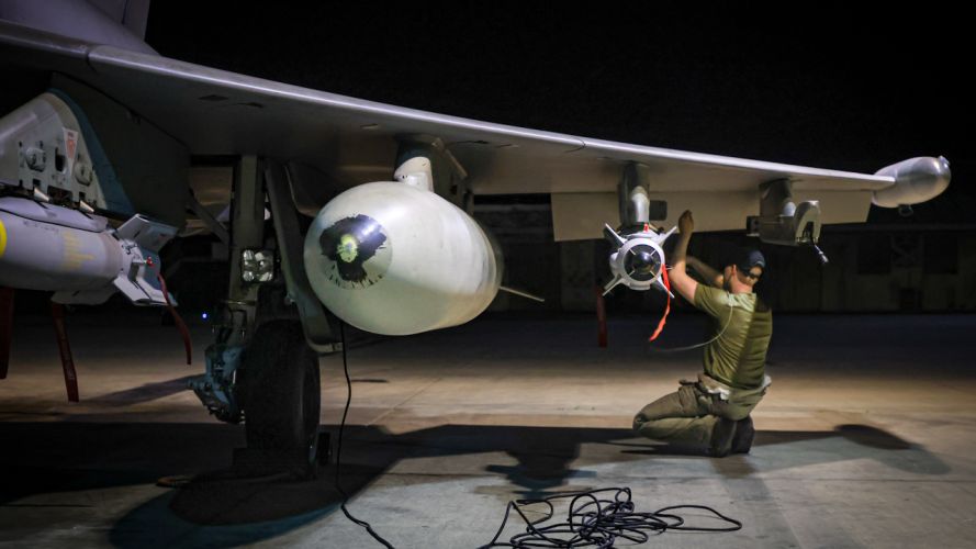On 22 January, the UK conducted further strikes against Houthi targets. Four Royal Air Force Typhoon FGR4s, supported by a pair of Voyager tankers, joined US forces in a deliberate strike against Houthi sites in Yemen (Picture: MOD).