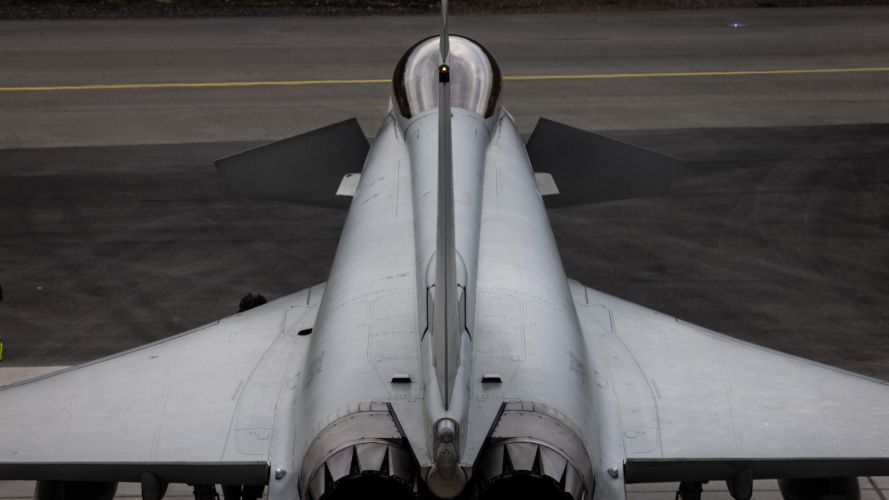 An IX(B) Squadron Typhoon arrives at Evenes Air Station in Norway in support of Ex Hillstream (Picture: MOD) An IX(B) Squadron Typhoon arrives at Evenes Air Station in Norway in support of Ex Hillstream