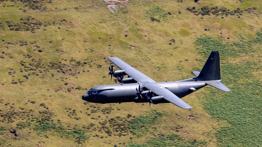 Three RAF Hercules C-130 aircraft have conducted a tour of the UK as a farewell ahead of their withdrawal from service at the end of June (Picture: MOD).