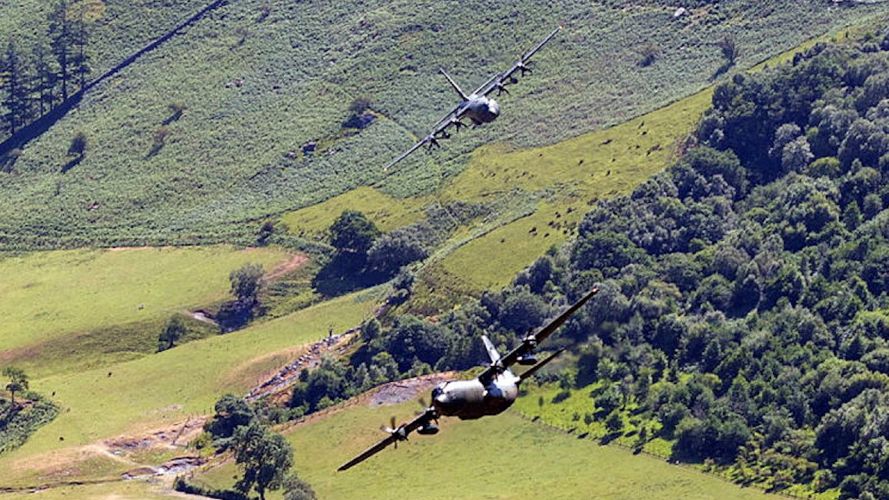 Three RAF Hercules C-130 aircraft have conducted a tour of the UK as a farewell ahead of their withdrawal from service at the end of June (Picture: MOD).