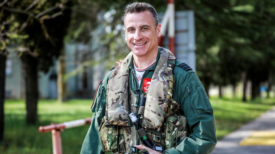 Wing Commander Adam Collins Officer Commanding of the Royal Air Force aerobatic team (Picture: MOD).