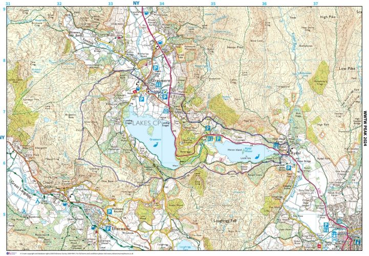 Peak route for the Cumbrian Challenge (Picture: Walking With The Wounded).