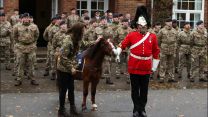 Princess of Wales promoted the regimental mascot during her visit to the 1st The Queen's Dragoon Guards in Norfolk
