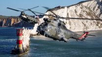 '3, 2, 1, Break' - Cpl Laurence. The Puma and Chinook will tail art to commemorate significant entry anniversaries 25112021 CREDIT MOD Crown Copyright