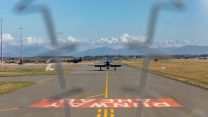 'Runway Ahead'-AS1 Muir. students from XXV Sqn at RAF Valley, Holyhead, practicing close formation in Hawk T2 aircraft 20012020 CREDIT MOD Crown Copyright