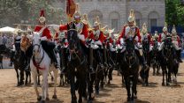 As with the Household Cavalry itself, the HCMR is comprised of two regiments, the Blues & Royals and, as seen here, The Life Guards