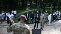PM Andy Burnham in Kyiv  Picture: PA