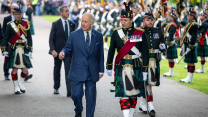  The King, Colonel-in-Chief of SCOTS, joined soldiers and veterans for the unveiling in the heart of Edinburgh