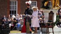 Queen Camilla attends Chelsea Pensioners Founder's Day