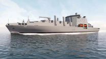 An artist's impression of the fleet solid support ship (Picture: Royal Navy)
