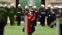 The Colours were blessed by the Chaplain of the Fleet, The Reverend Doctor Mark Davidson, assisted by chaplains from the four Commando units present at the ceremony (Picture: MOD)