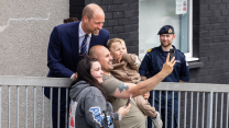 The Prince of Wales met families in Faslane